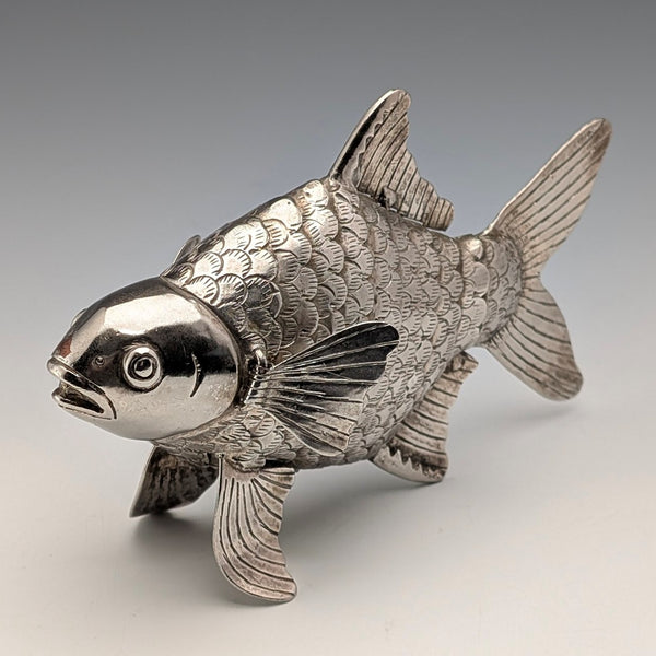 Vintage silver plate fish figurine